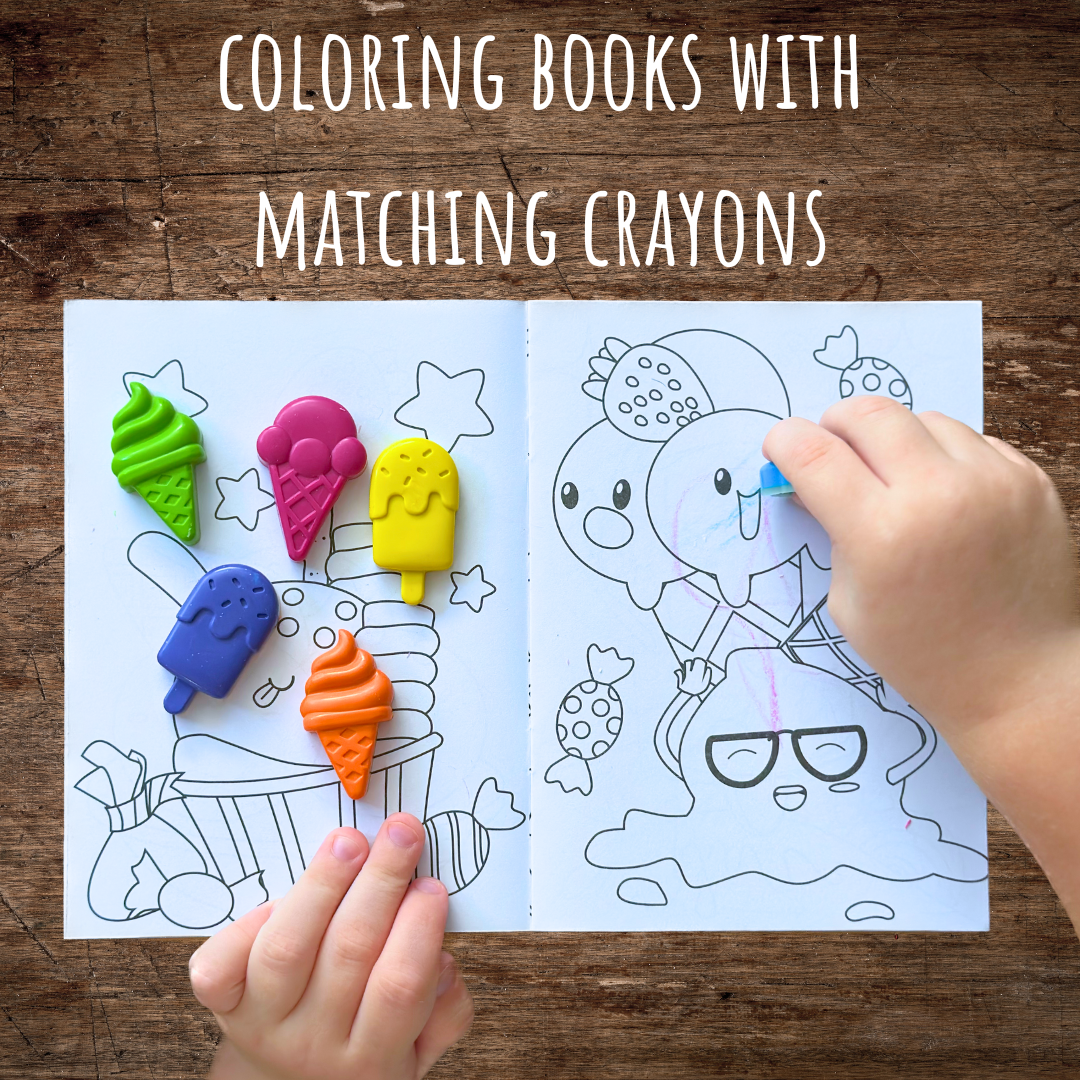 Coloring Books + Matching Crayons